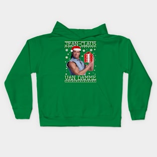 Jean Claus Van Damme Christmas Knit Kids Hoodie